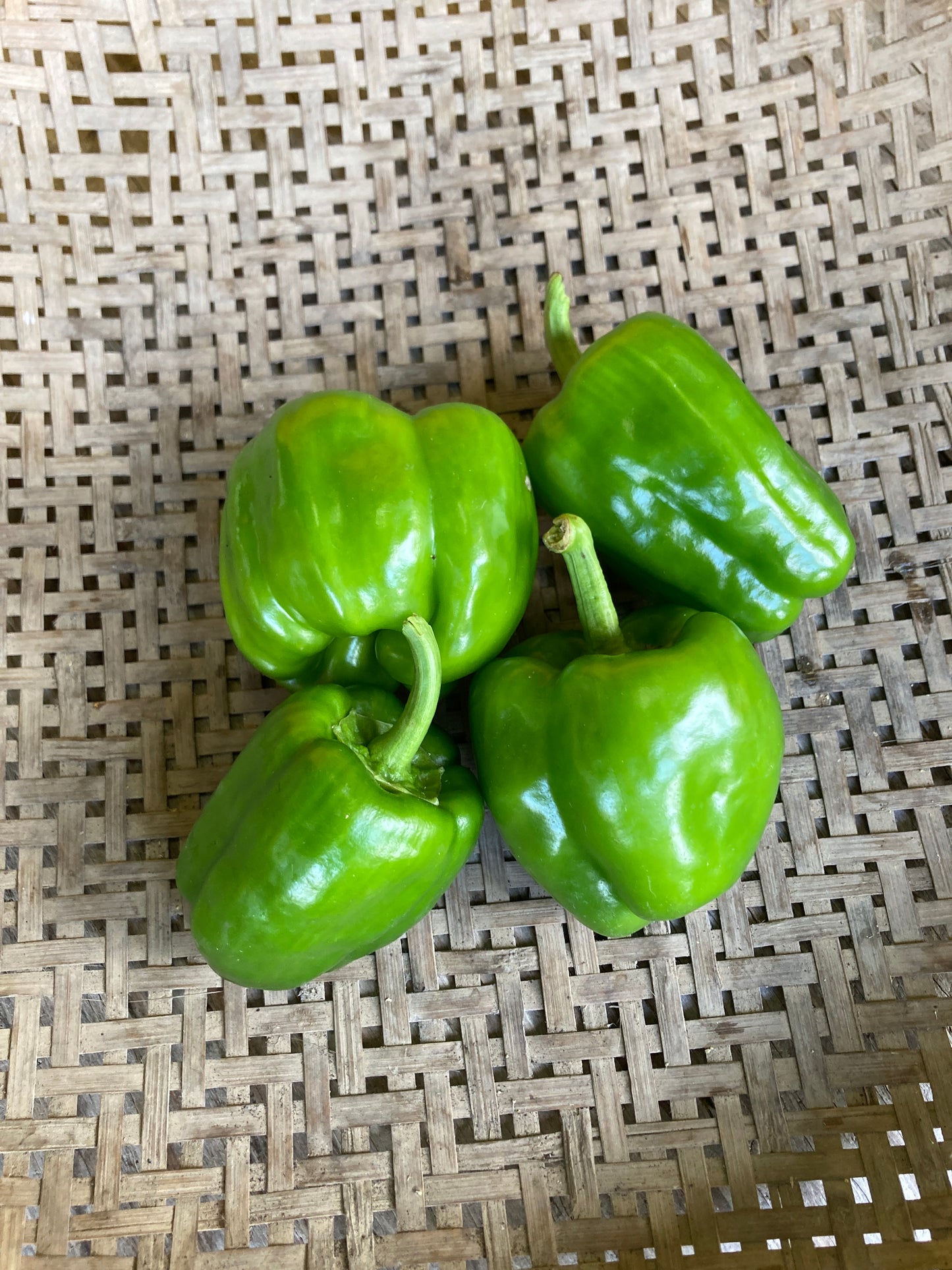 green peppers, bag